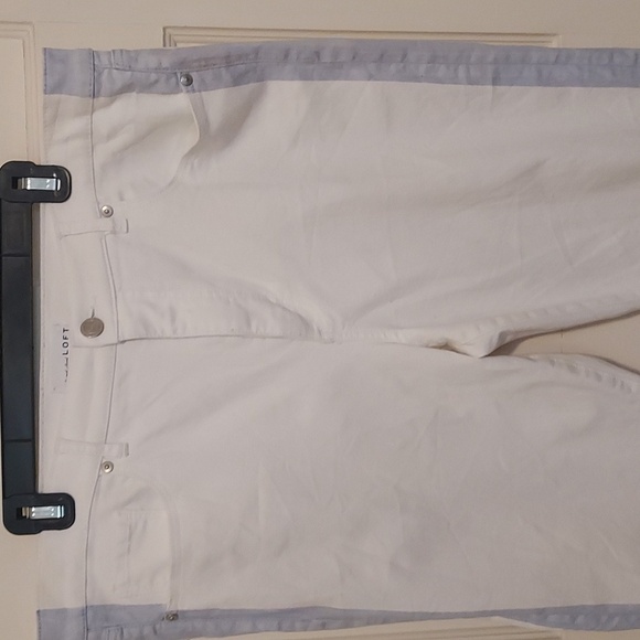 Loft White Jeans with Blue Side Stripe - Picture 2 of 14